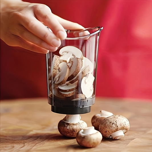 3-in-1 Veggie Chopper Cup – Slice, Dice & Measure in Seconds!