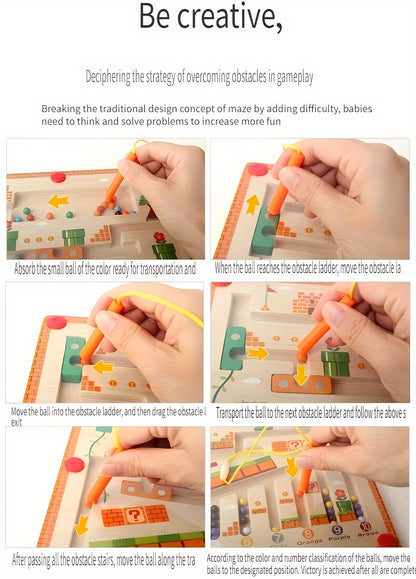 Magnetic Mushroom House Puzzle (Ages 6 & Under)