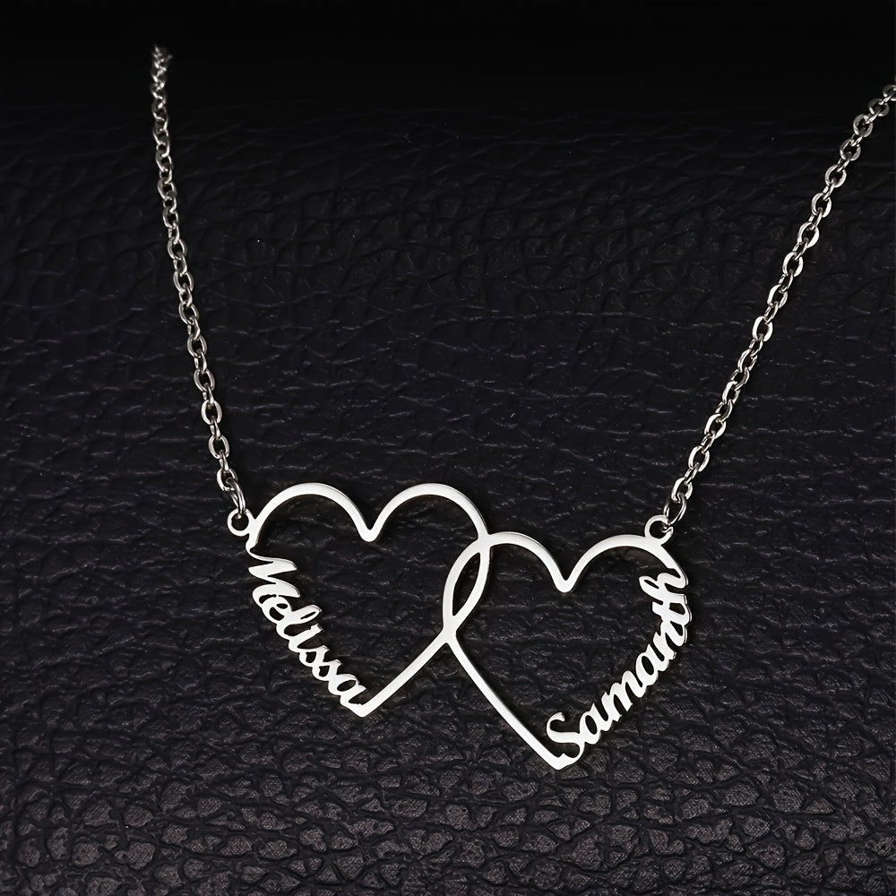 Personalized "Mom" Heart Necklace – Stainless Steel Minimalist Jewelry