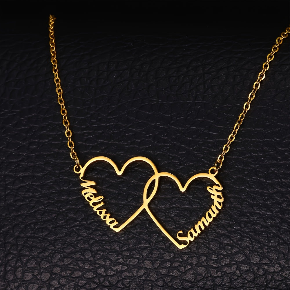 Personalized "Mom" Heart Necklace – Stainless Steel Minimalist Jewelry