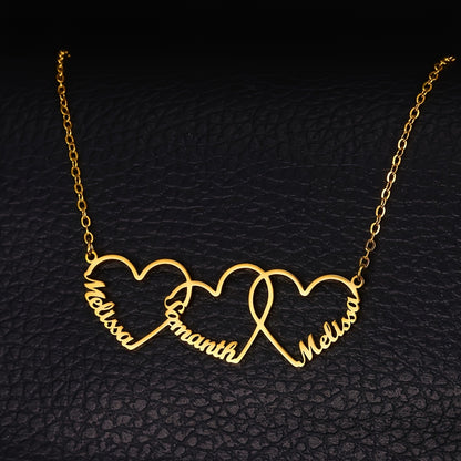 Personalized "Mom" Heart Necklace – Stainless Steel Minimalist Jewelry